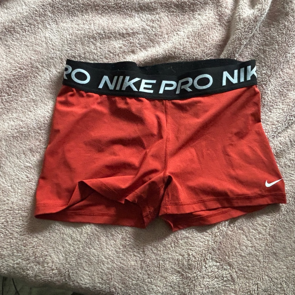 Nike Pro Red Athletic Shorts